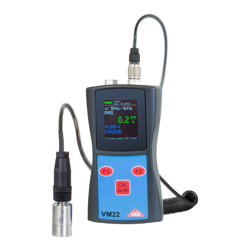 MMF VM22 Vibration Meter - Handheld ISO 10816 Machine Condition Monitor