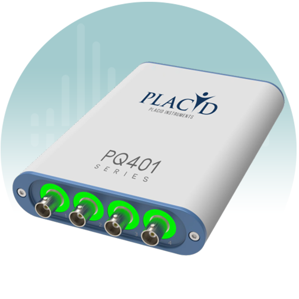 PLACID PQ401-A/B Four-Channel Data Acquisition Device | 24-bit DAQ with SDK for MATLAB, C++, C#, Python