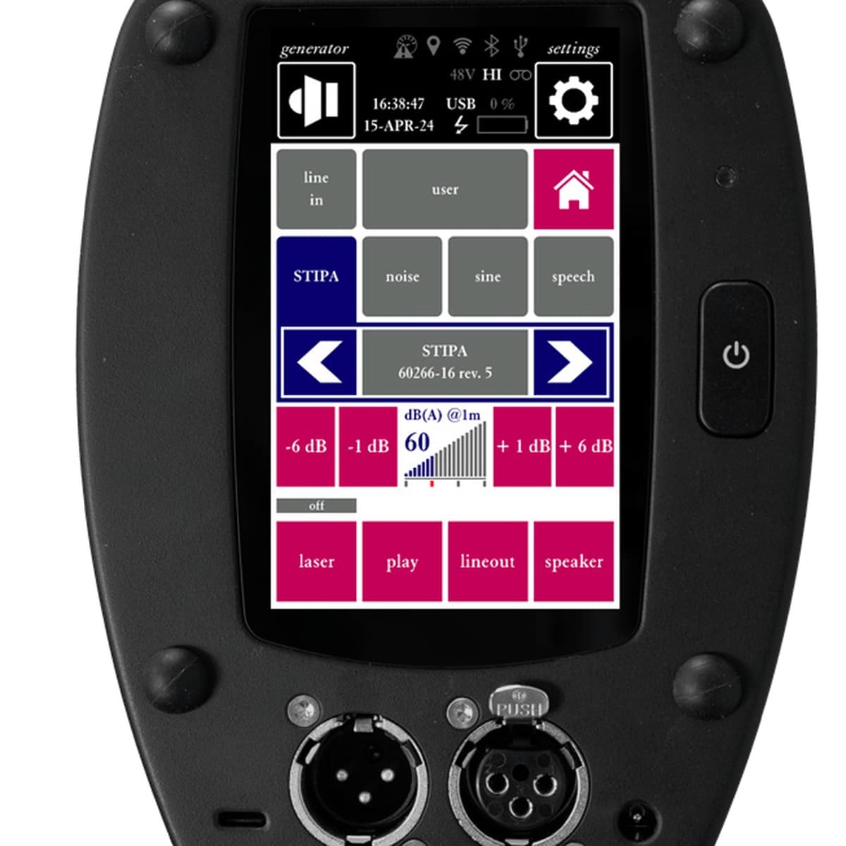 Bedrock Elite BTB115 Advanced Talkbox - IEC-60268-16 STIPA & Full STI Generator for PA & Voice Alarm Testing