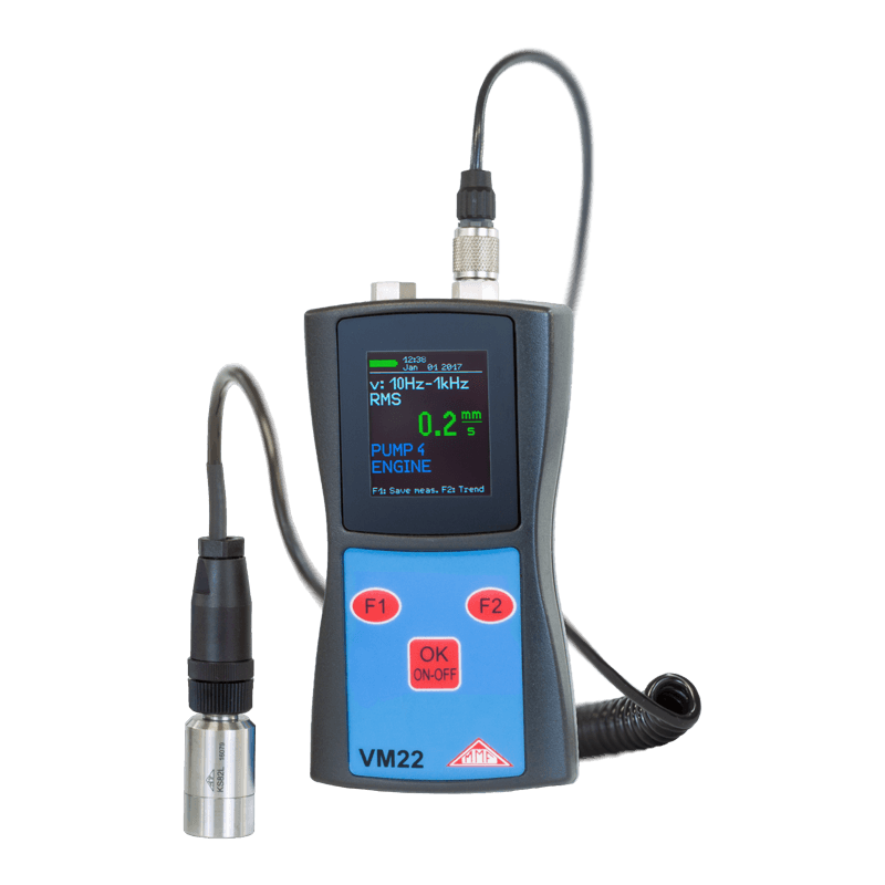 MMF VM22 Vibration Meter - Handheld ISO 10816 Machine Condition Monitor