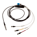 สายเคเบิล Norsonic Nor4562 2 เมตร 4p LEMO 00 ตัวผู้ถึง 3x ไมโครดอท สำหรับงานวัดเสียง