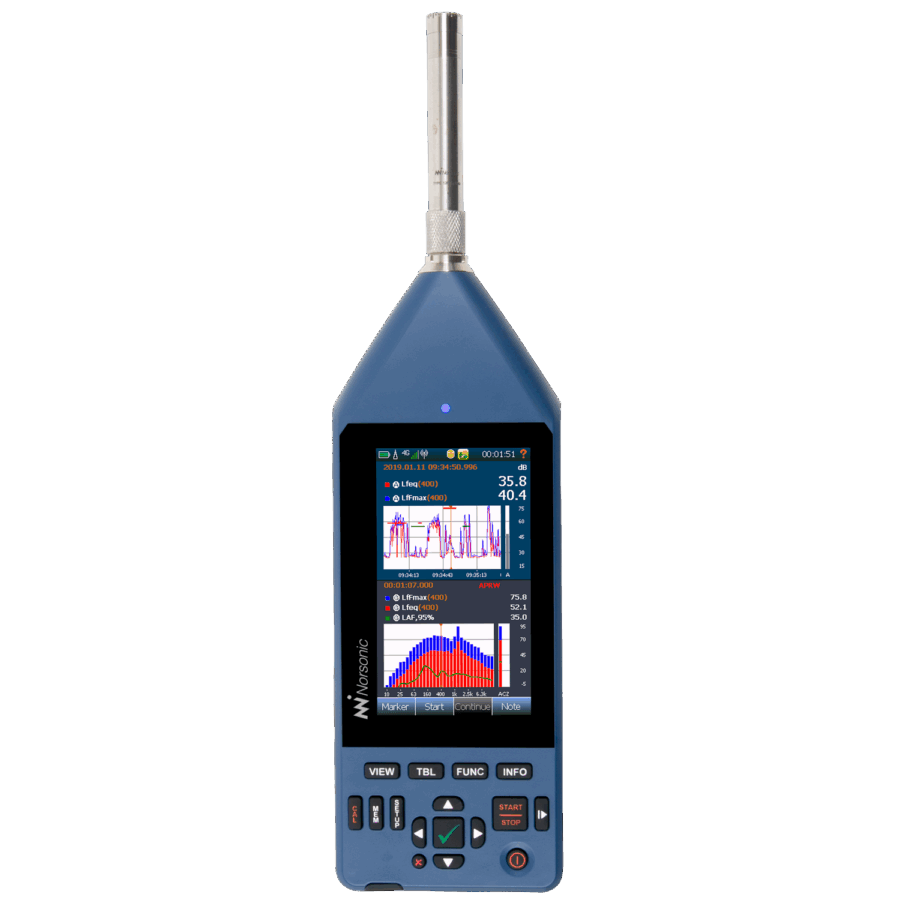 เครื่องวิเคราะห์เสียง Norsonic Nor145 สำหรับงานอะคูสติกอาคาร วัดค่าระดับเสียง ความถี่ และการกันเสียง