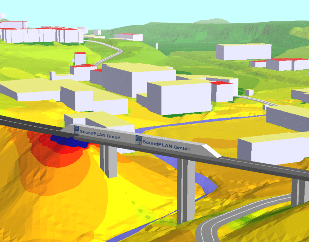 SoundPLAN noise mapping ซอฟต์แวร์ SoundPLAN สำหรับการทำแผนที่เสียง – การทำนายและการแสดงผลเสียงสิ่งแวดล้อม